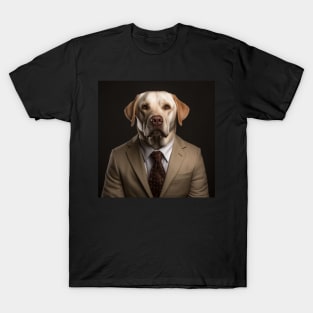 Labrador Retriever Dog in Suit T-Shirt